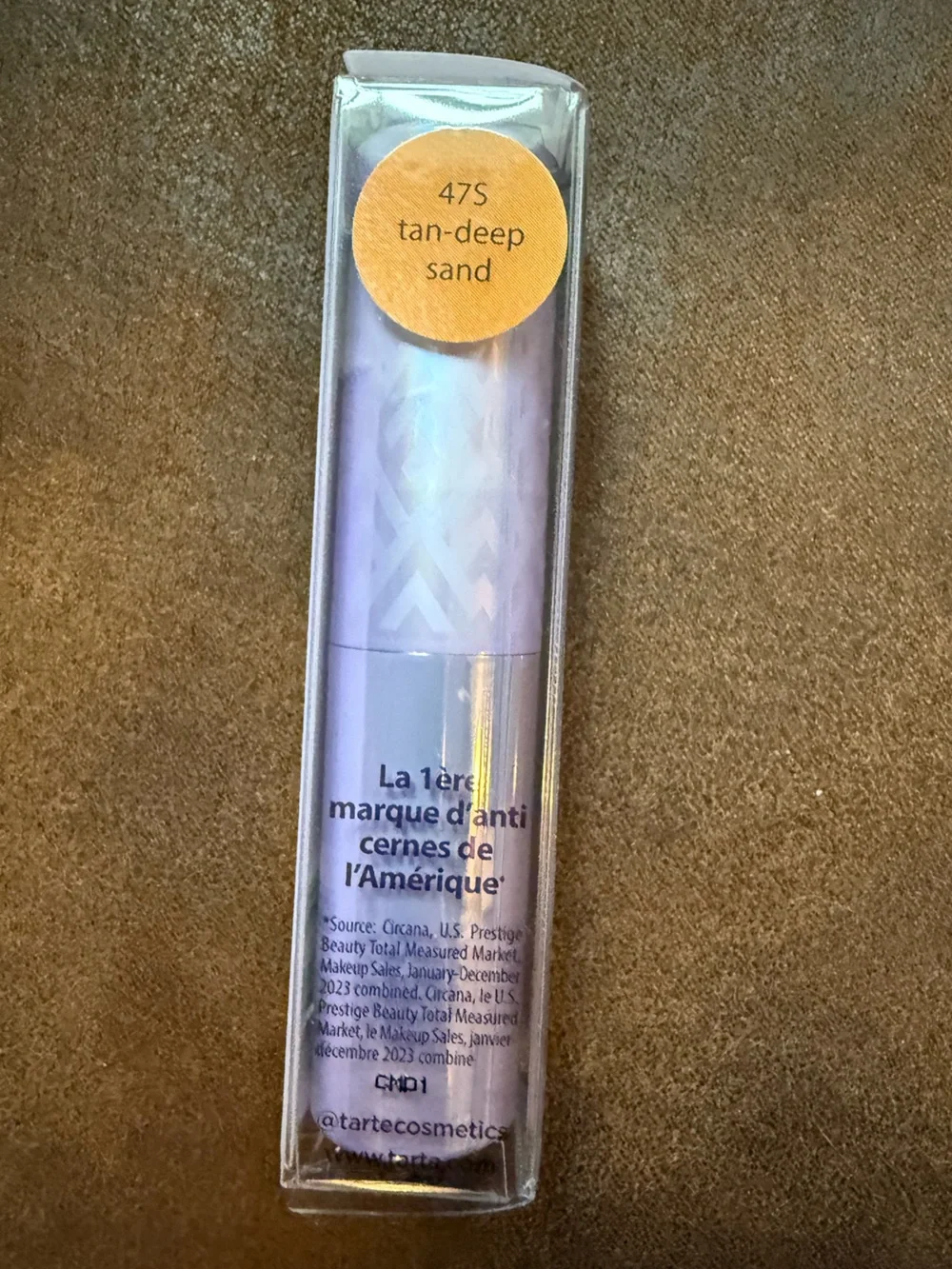 🆕 Tarte Shape Tape Blurring Concealer Stick in Shade 47S Deep-Tan Sand
